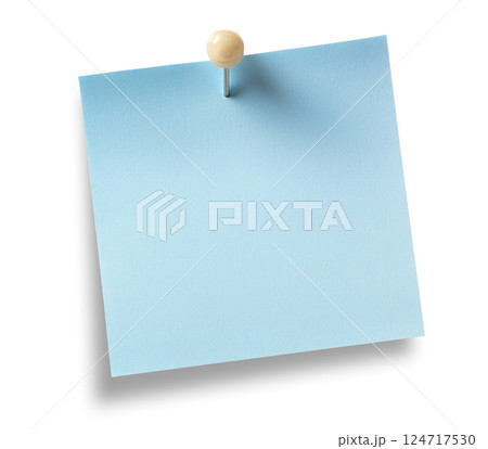 Blue Paper Note Blue Paper Note 124717530