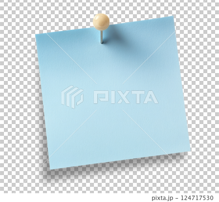 Blue Paper Note Blue Paper Note 124717530