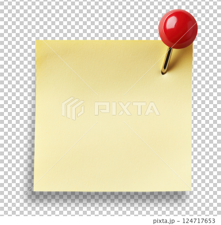 Yellow Paper Note - Stock Illustration [124717653] - PIXTA