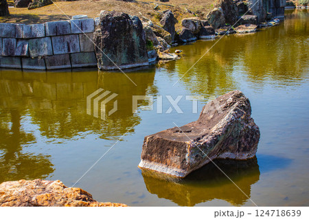 【京都風景】二条城　早春の二の丸庭園 124718639