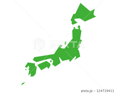日本地図 124719411