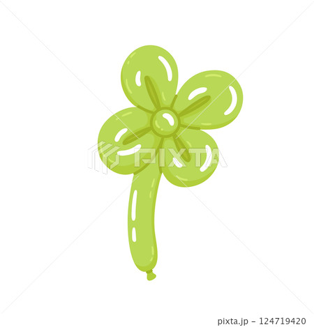Realistic shaped balloon, clover plant 124719420