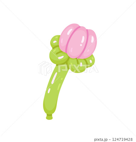 Realistic plant shaped balloon, cute flower tulip Realistic plant shaped balloon, cute flower tulip 124719428