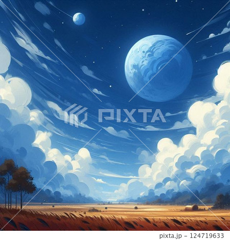 青空　空　背景 124719633