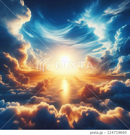 青空　空　背景 124719693