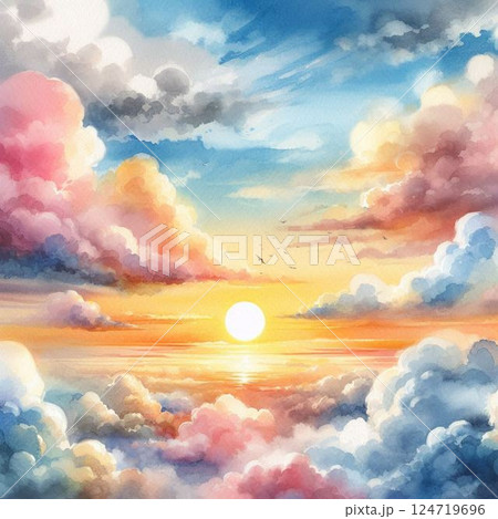 青空　空　背景 124719696