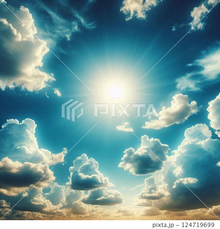 青空　空　背景 124719699