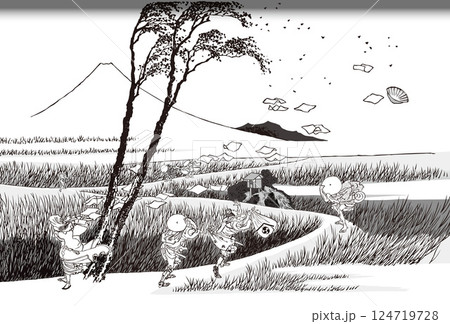 線画の駿州江㞍 線画の駿州江㞍 124719728
