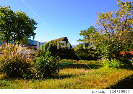 荻町合掌造り集落 世界文化遺産 白川郷 茅葺 荻町合掌造り集落 世界文化遺産 白川郷 茅葺 124719996