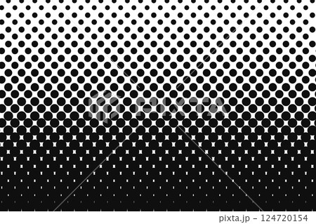 黒のドットで描かれたグラデーションの背景 アメコミ風漫画の背景素材 黒のドットで描かれたグラデーションの背景 アメコミ風漫画の背景素材 124720154