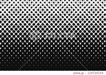 黒のドットで描かれたグラデーションの背景 アメコミ風漫画の背景素材 黒のドットで描かれたグラデーションの背景 アメコミ風漫画の背景素材 124720154