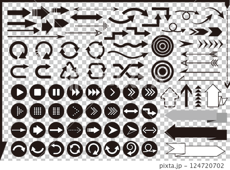 Arrow icon set Arrow icon set 124720702