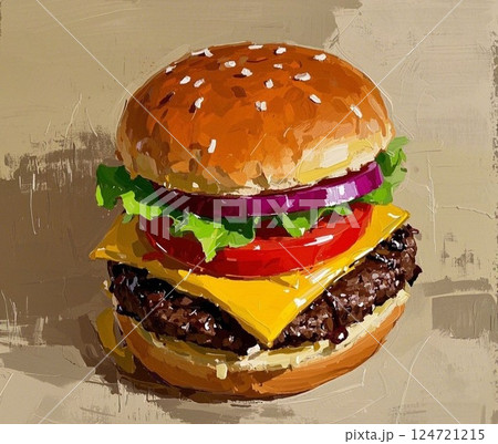 ハンバーガー ハンバーガー 124721215