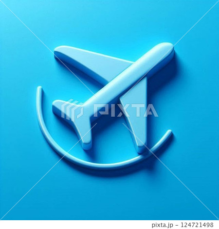 飛行機のイラスト 124721498