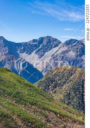 パノラマ銀座から見る穂高連峰 北アルプス 大天井岳パノラマ銀座縦走登山 パノラマ銀座から見る穂高連峰 北アルプス 大天井岳パノラマ銀座縦走登山 124721855