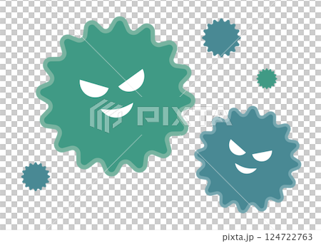 カビのイメージイラスト カビのイメージイラスト 124722763