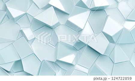 青いポリゴン背景 青いポリゴン背景 124722859