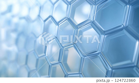 青いポリゴン背景 青いポリゴン背景 124722860
