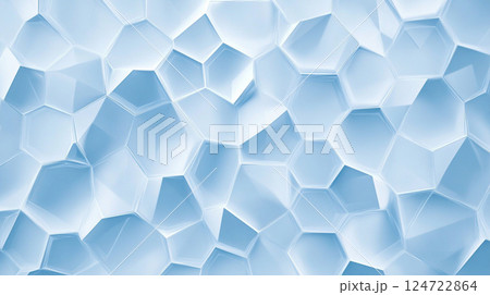 青いポリゴン背景 青いポリゴン背景 124722864