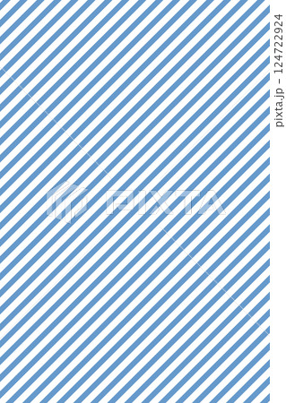 ストライプ斜線パターンの背景イラスト素材　青色ブルー　ベクター　PNG透明 124722924