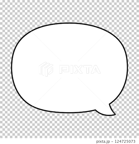 一個簡單的講話泡泡的插圖 124725073