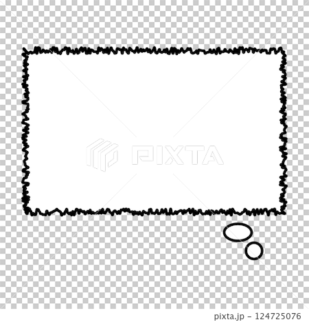 Illustration of a simple speech bubble Illustration of a simple speech bubble 124725076