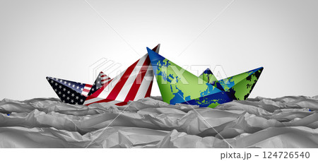 Trade War Crisis USA Global 124726540