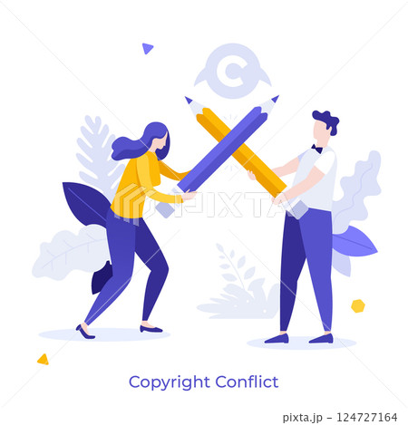 Business Character Concept. Vector Illustration Business Character Concept. Vector Illustration 124727164