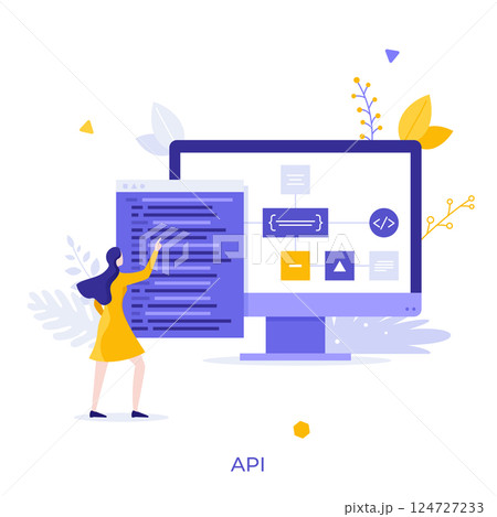 Business Character Concept. Vector Illustration Business Character Concept. Vector Illustration 124727233