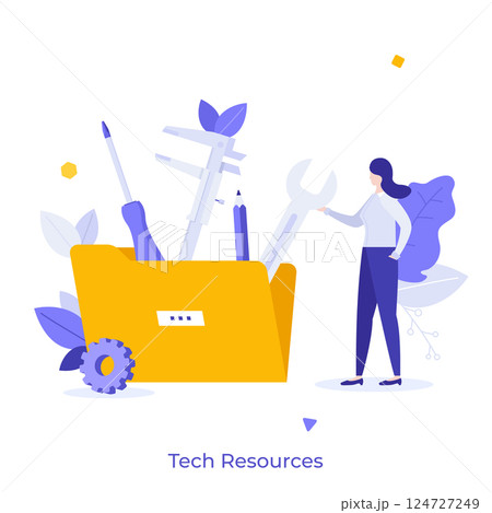 Business Character Concept. Vector Illustration Business Character Concept. Vector Illustration 124727249