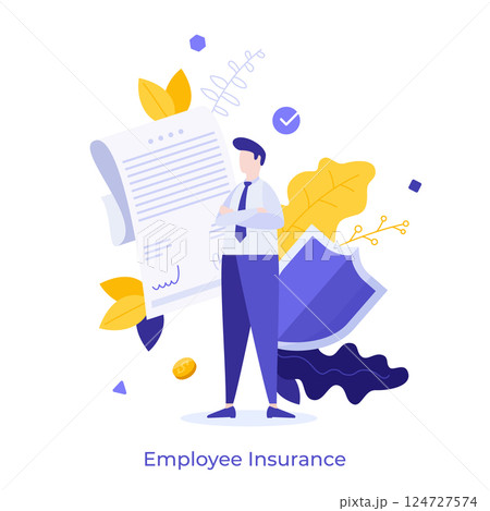 Business Character Concept. Vector Illustration Business Character Concept. Vector Illustration 124727574