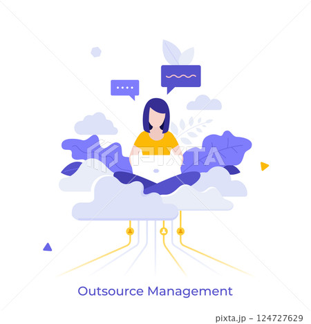Business Character Concept. Vector Illustration Business Character Concept. Vector Illustration 124727629