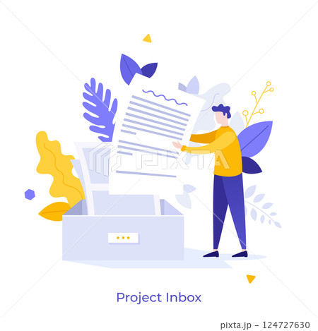 Business Character Concept. Vector Illustration Business Character Concept. Vector Illustration 124727630