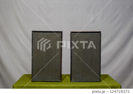 Vintage shelf columns from Soviet Union. Vintage speakers Vega 15ac-404 Vintage shelf columns from Soviet Union. Vintage speakers Vega 15ac-404 124728372