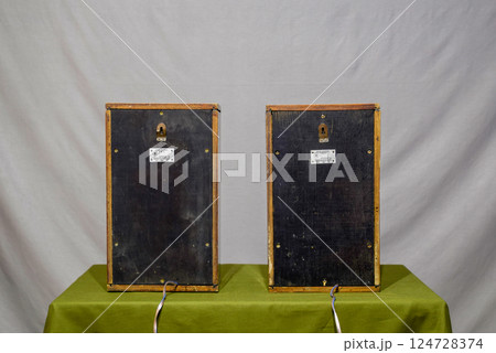 Vintage shelf columns from Soviet Union. Vintage speakers Vega 15ac-404 Vintage shelf columns from Soviet Union. Vintage speakers Vega 15ac-404 124728374