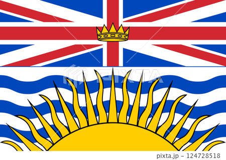 British Columbia Canada flag background 124728518
