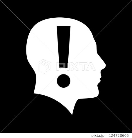 Human Head Silhouette 124728606
