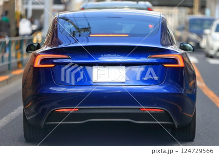 車のテールランプ 車のテールランプ 124729566