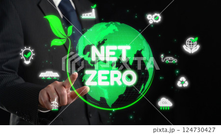 Net zero concept with sustainability EIDE Net zero concept with sustainability EIDE 124730427