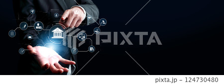 Online Banking and Legal Regulations in Finance Technology with Digital Interaction and Business Concepts for Modern Users XDMCP 124730480