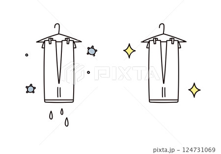 洗濯物のイラスト 124731069