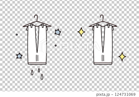 洗濯物のイラスト 124731069