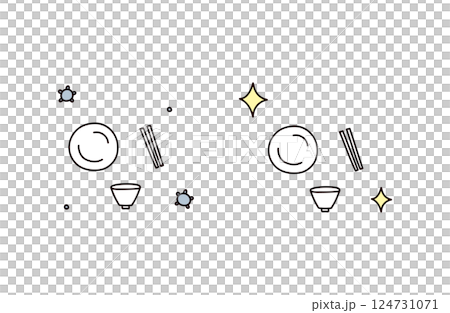 食器のイラスト 食器のイラスト 124731071