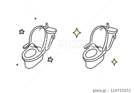 トイレのイラスト トイレのイラスト 124731072