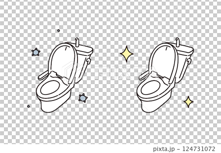 トイレのイラスト トイレのイラスト 124731072