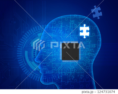 脳のイメージ、サイバーイメージ 124731074