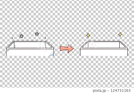 Illustration of bathtub 124731163