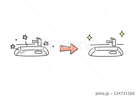 シンクのイラスト 124731168