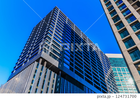 東京 港区 東新橋の都市風景 汐留住友ビル 東京 港区 東新橋の都市風景 汐留住友ビル 124731700