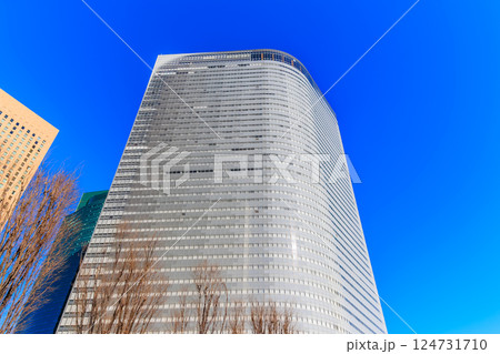 東京 港区 東新橋の都市風景 電通本社ビル 東京 港区 東新橋の都市風景 電通本社ビル 124731710